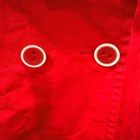 GAP Red Double Breasted Coat Jacket Women’s Size M - Picture 2 of 14